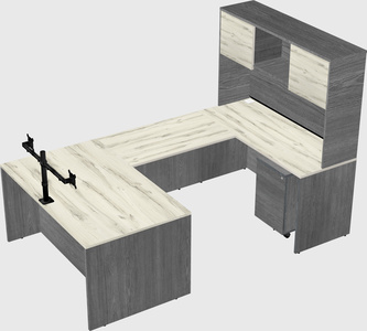 U-shaped desk