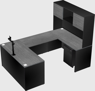 U-shaped desk