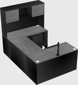 U-shaped desk