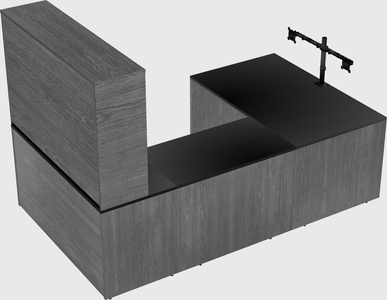 U-shaped desk