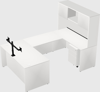 U-shaped desk