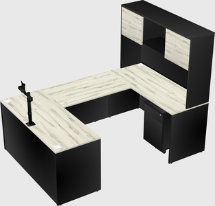 U-shaped desk