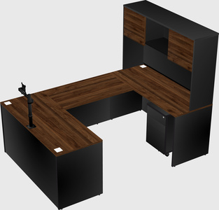 U-shaped desk
