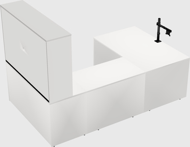 U-shaped desk