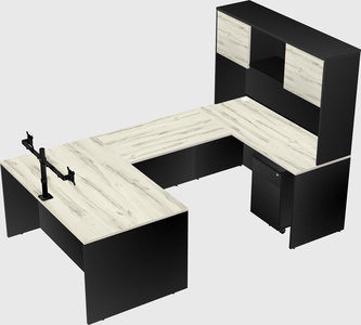 U-shaped desk