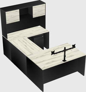 U-shaped desk