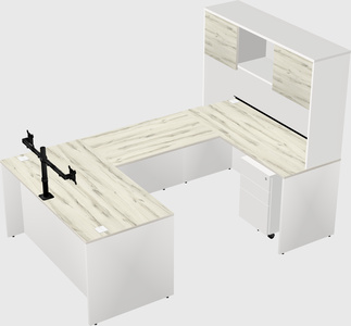 U-shaped desk