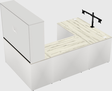 U-shaped desk