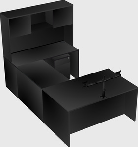 U-shaped desk