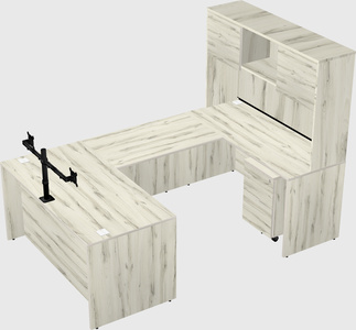 U-shaped desk