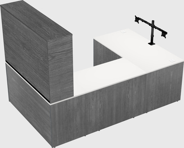 U-shaped desk