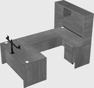 U-shaped desk