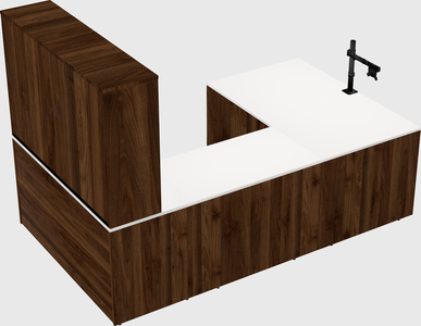 U-shaped desk