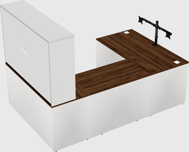 U-shaped desk