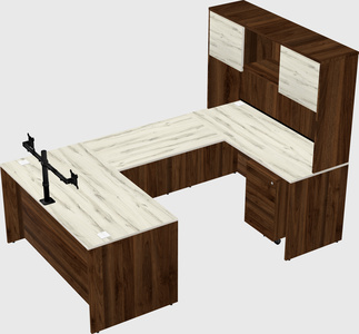 U-shaped desk