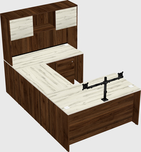 U-shaped desk