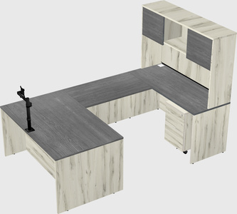 U-shaped desk