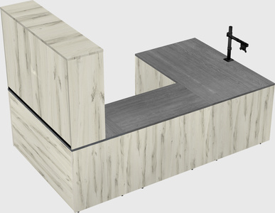 U-shaped desk