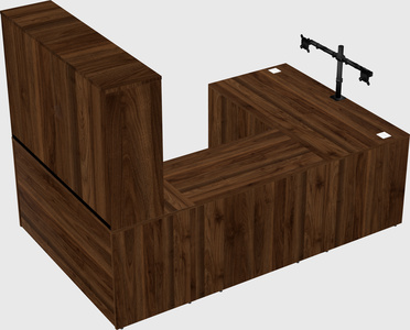 U-shaped desk