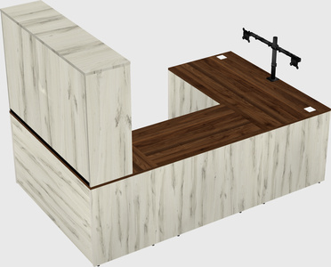 U-shaped desk