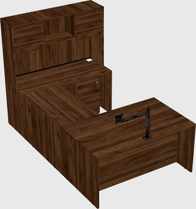 U-shaped desk