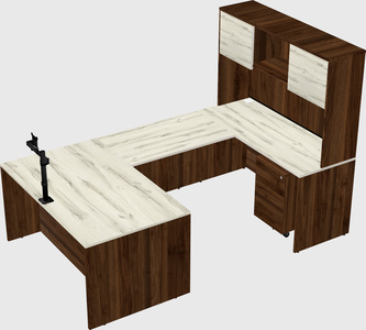 U-shaped desk