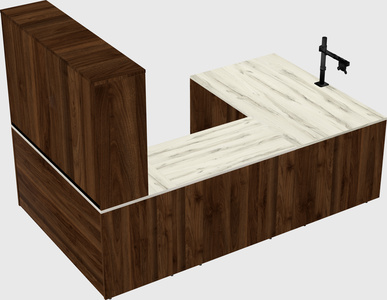 U-shaped desk