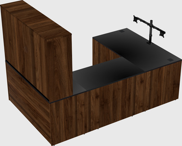 U-shaped desk