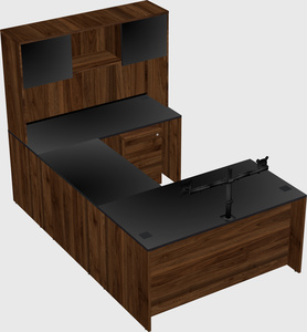 U-shaped desk