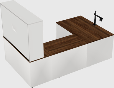 U-shaped desk