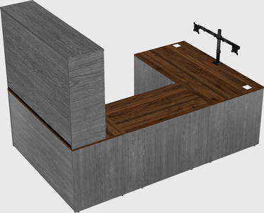 U-shaped desk