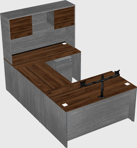 U-shaped desk