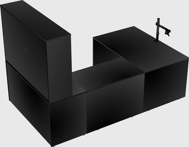 U-shaped desk