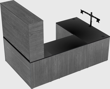U-shaped desk