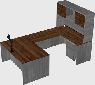 U-shaped desk