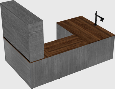 U-shaped desk