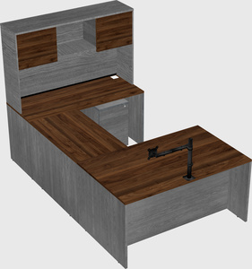 U-shaped desk