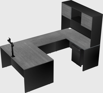 U-shaped desk