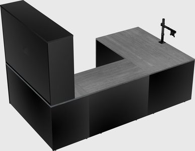 U-shaped desk