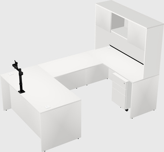 U-shaped desk