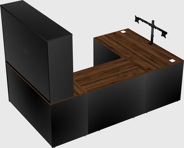 U-shaped desk
