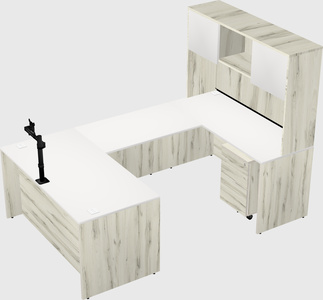U-shaped desk
