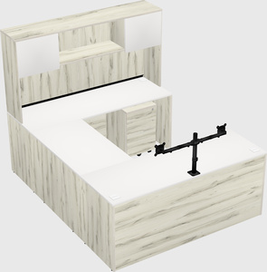 U-shaped desk
