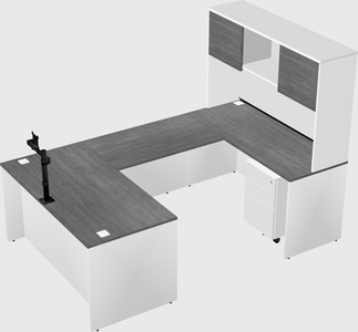 U-shaped desk