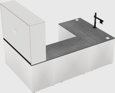 U-shaped desk