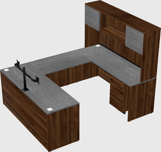 U-shaped desk