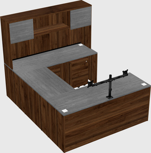 U-shaped desk