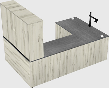 U-shaped desk