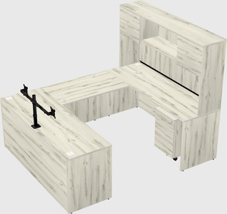U-shaped desk