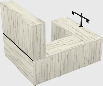 U-shaped desk